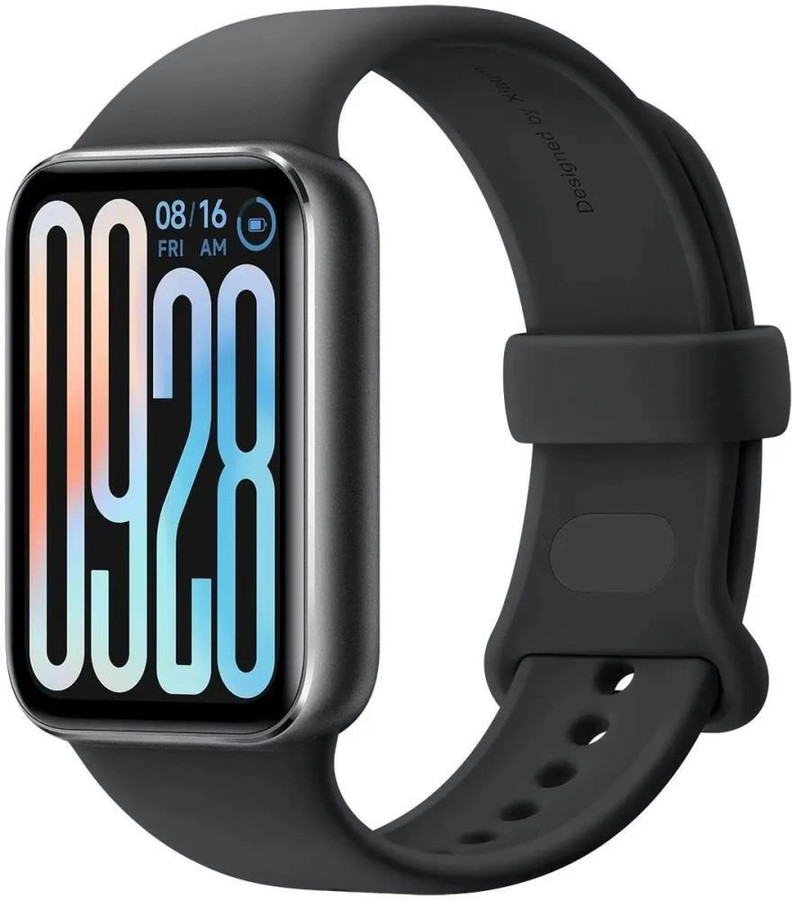Фитнес-браслет Xiaomi Smart Band 9 Pro M2401B1 (серый, с черным силиконовым ремешком, международная версия)