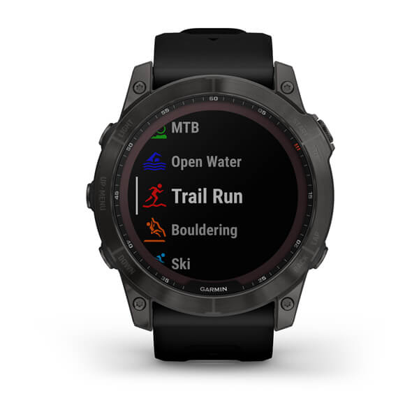 Умные часы Garmin Fenix 7X Sapphire Solar 51 мм (серый карбон/черный)