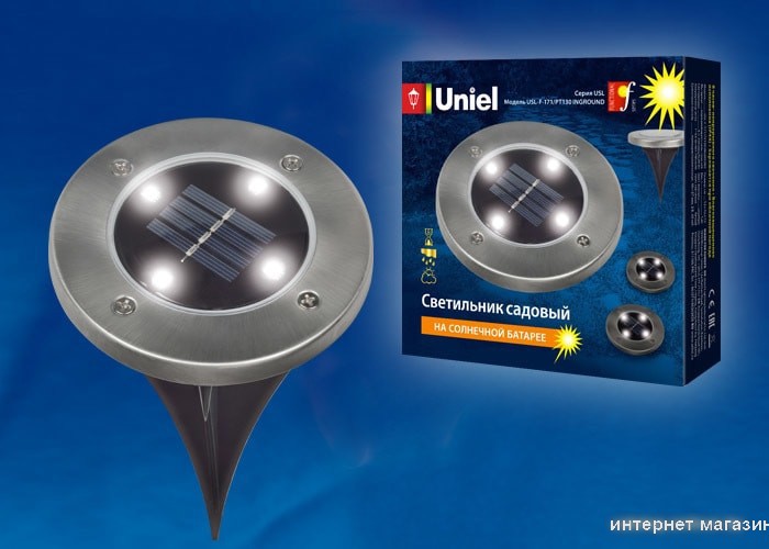 Садовый светильник Uniel USL-F-171/PT130 Inground