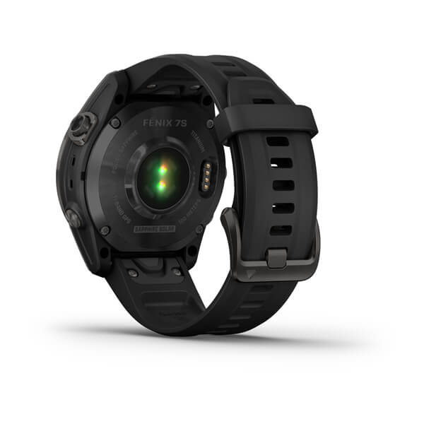 Умные часы Garmin Fenix 7S Sapphire Solar 42 мм (серый карбон/черный)