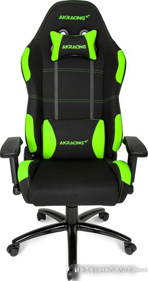 Кресло AKRacing K7012 (черный/зеленый)