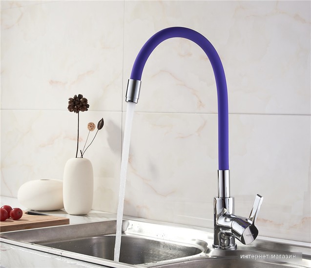 Смеситель Ledeme H98 L4898-8 (фиолетовый/хром)