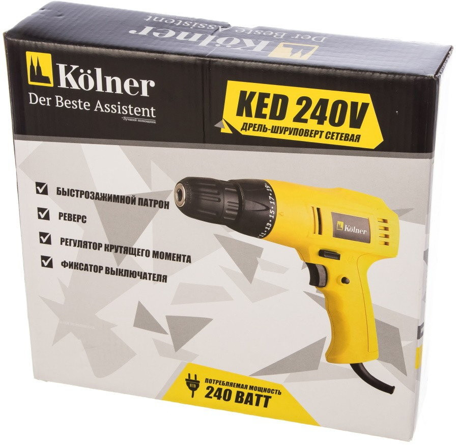 Дрель-шуруповерт Kolner KED 240V