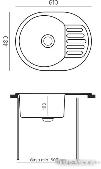 Кухонная мойка Quartz Bond 610 (грей)