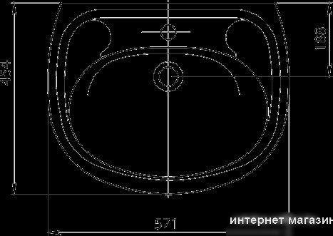 Умывальник Santeri Воротынский 57.1x45.4 [1.3111.7.S00.10B.0]
