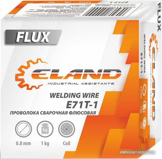 Сварочная проволока ELAND FLUX E71T-1 (0.8 мм, 1 кг)