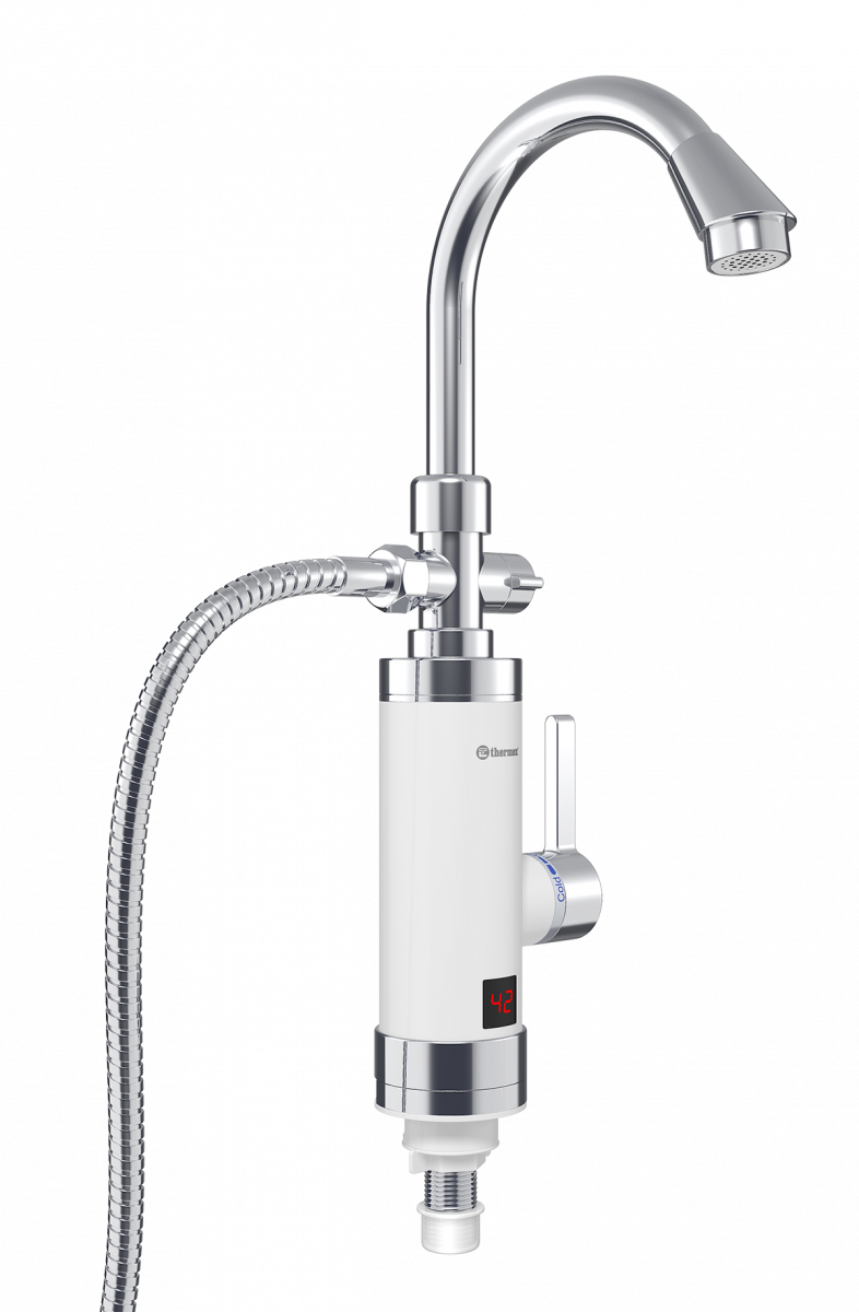 Проточный электрический водонагреватель кран+душ Thermex Focus 3000