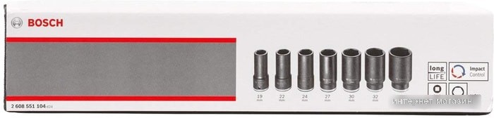 Набор торцевых головок Bosch 2608551104 (7 предметов)