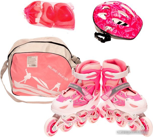 Роликовые коньки Favorit 106SET-M-PN (р. 34-37)