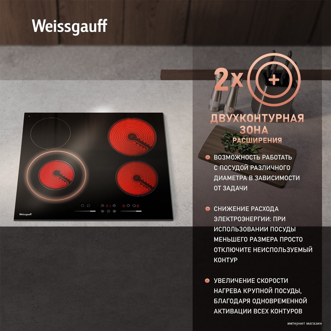 Варочная панель Weissgauff HV 641 BSG