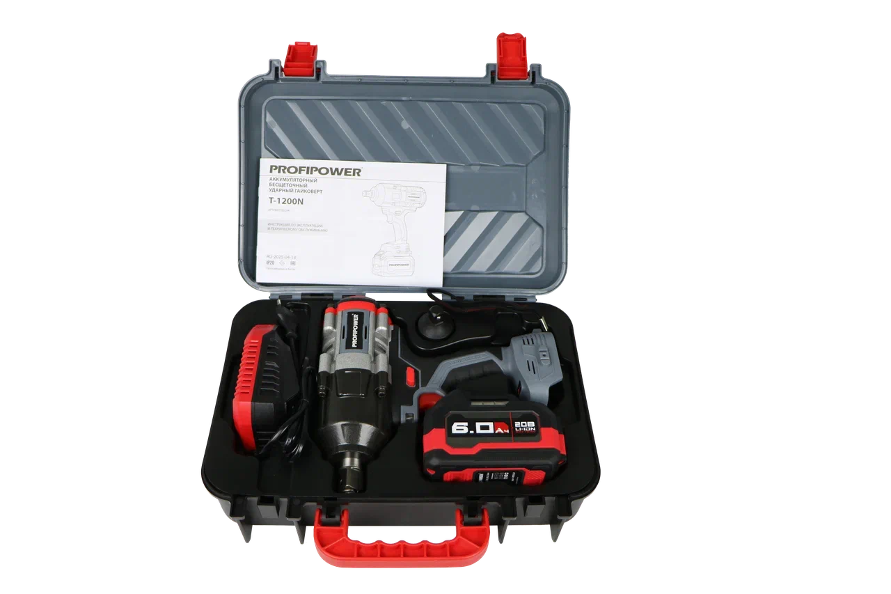 Гайковерт Profipower T-1200N (с 1-им АКБ, кейс)