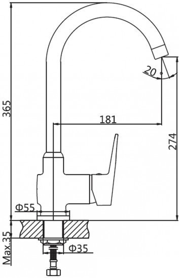 Смеситель AV Engineering AVCID4-A557