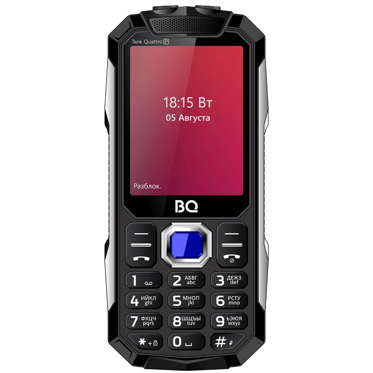 Мобильный телефон BQ-Mobile BQ-2817 Tank Quattro Power (черный)