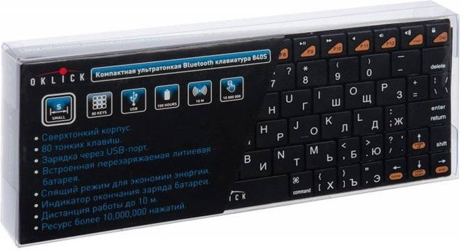 Клавиатура Oklick 840S Wireless Bluetooth Keyboard