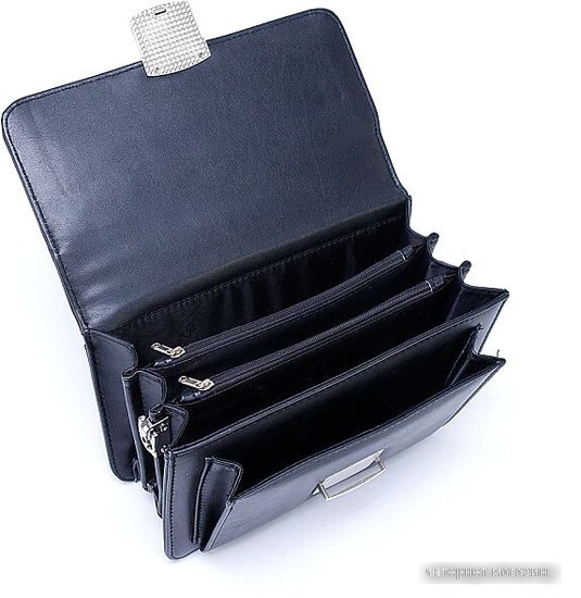 Мужская сумка Poshete 250-9623-BLK (черный)