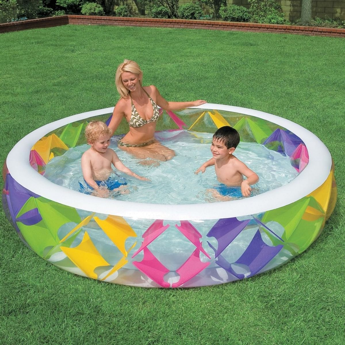 Надувной бассейн Intex Swim Center Pinwheel 229х56 (56494)