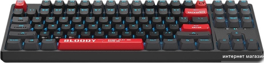 Клавиатура A4Tech Bloody AT87 (черный/красный)