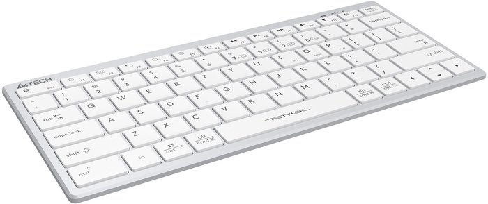 Клавиатура A4Tech Fstyler FBX51C (серебристый/белый)