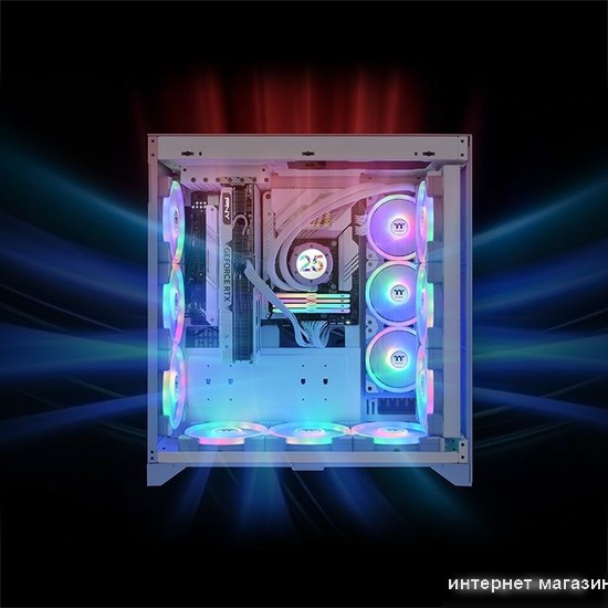 Набор вентиляторов Thermaltake Swafan EX14 ARGB Hydrangea Blue TT Premium Edition 3-Fan Pack CL-F184-PL14BU-A