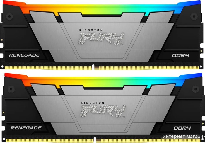 Оперативная память Kingston FURY Renegade RGB 2x8ГБ DDR4 4600 МГц KF446C19RB2AK2/16