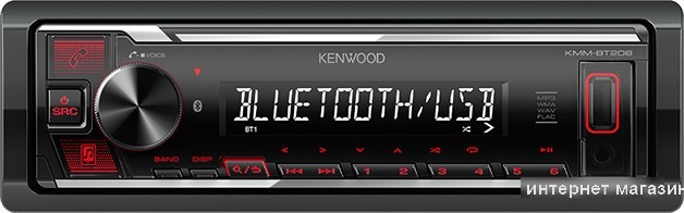 USB-магнитола Kenwood KMM-BT208
