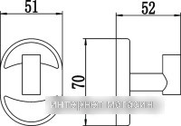Крючок для ванны Savol S-007053