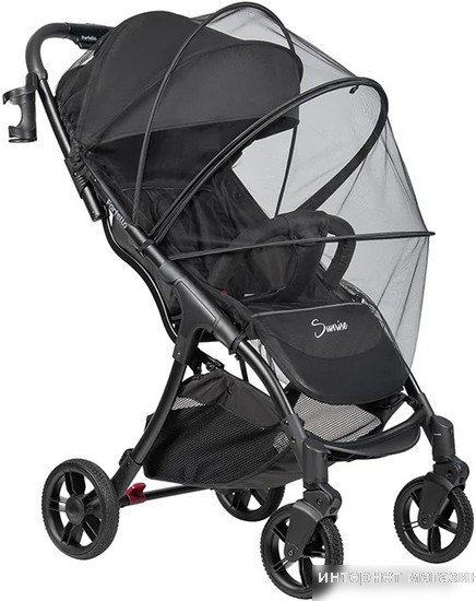 Коляска прогулочная «книга» Farfello Sunrise FS-001 (черный)
