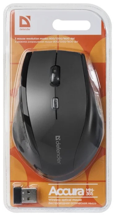 Мышь Defender Accura MM-365 (черный)