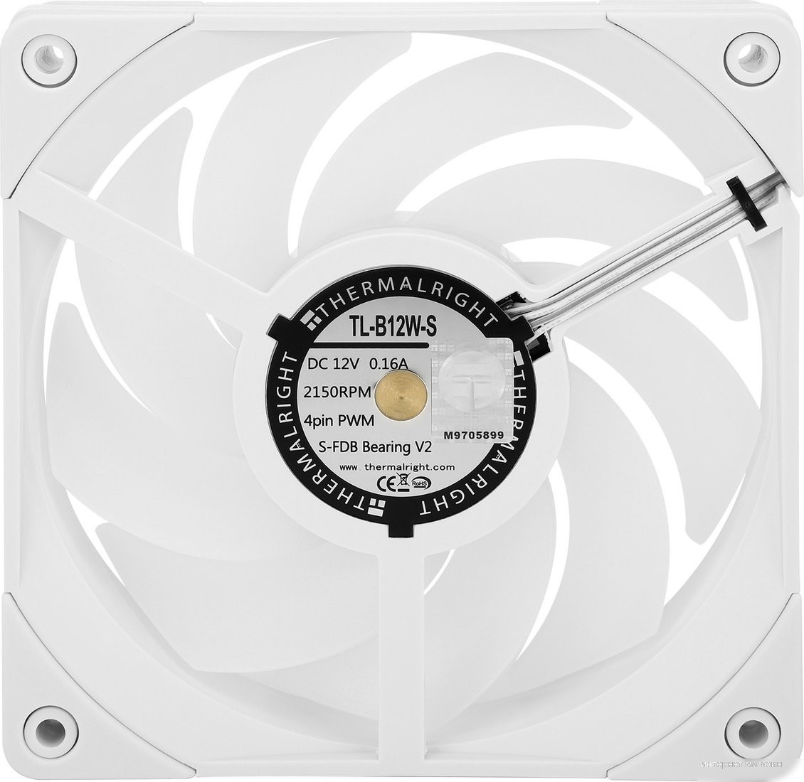 Вентилятор для корпуса Thermalright TL-B12W-S (белый)