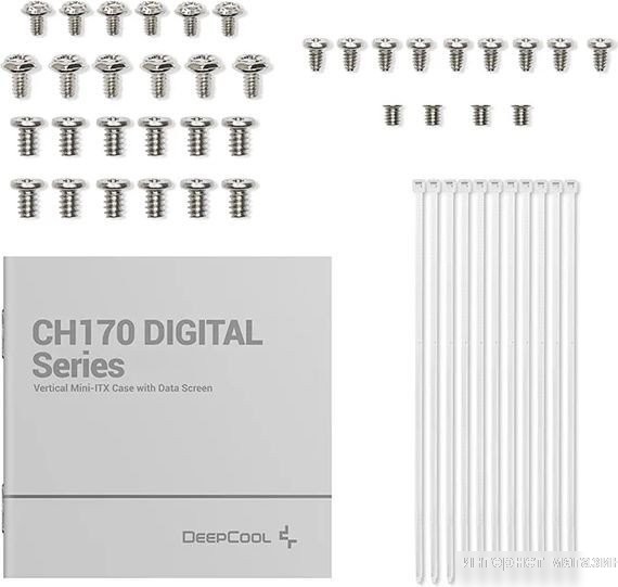 Корпус DeepCool CH170 Digital WH R-CH170-WHNPI0D-G-1
