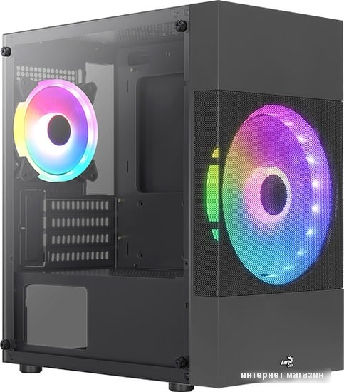 Корпус AeroCool Atomic Lite-G-BK-V2