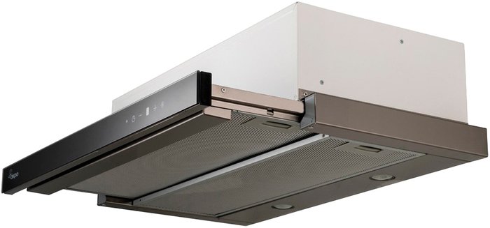 Akpo Light Touch Glass Twin II 60 WK-7 (черное стекло/нержавеющая сталь)