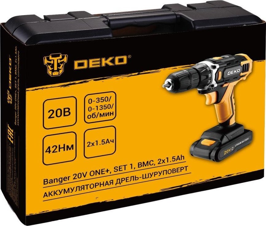 Deko Banger 20V ONE+ 083-1110 (с 2-мя АКБ, кейс)