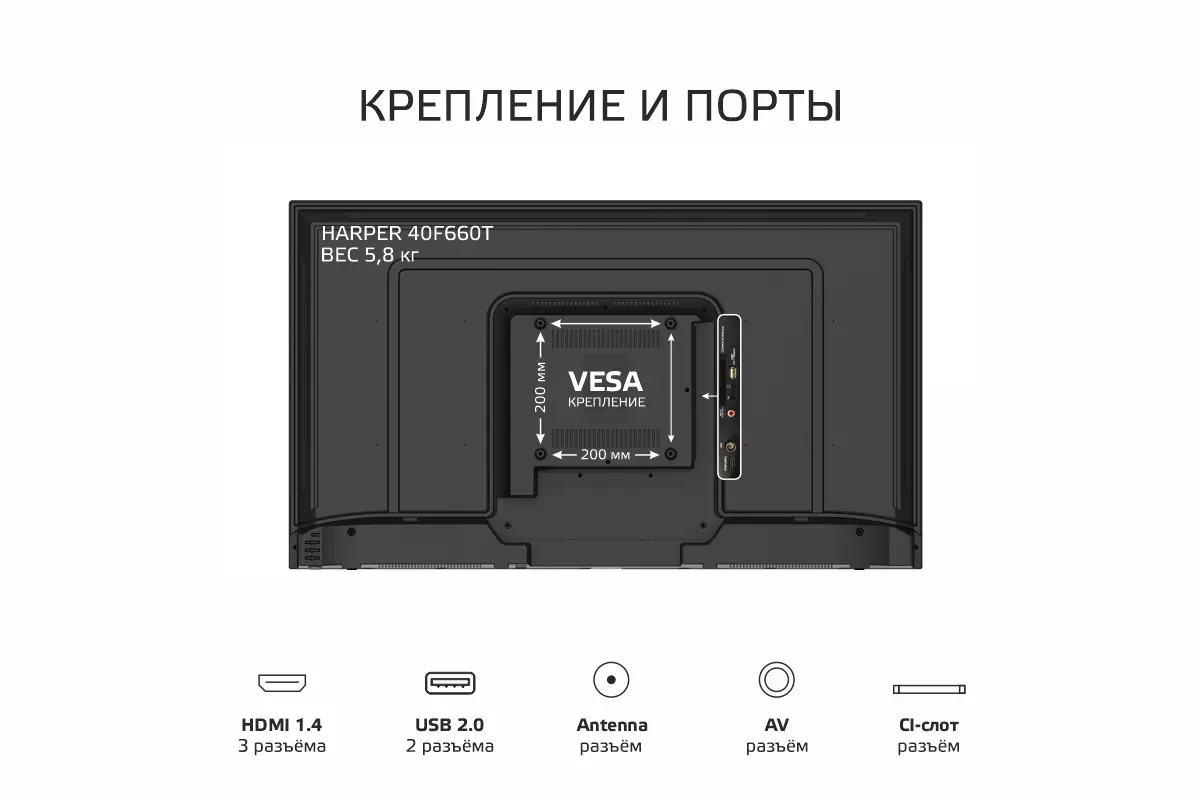 Телевизор Harper 40F660T