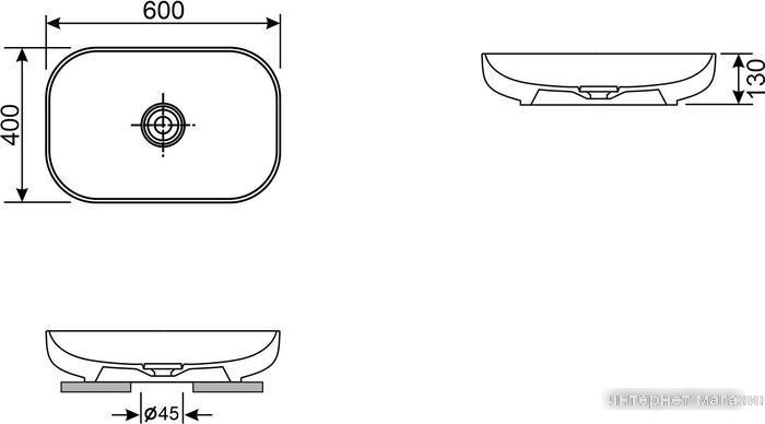 Умывальник Wellsee Croquis 150301000