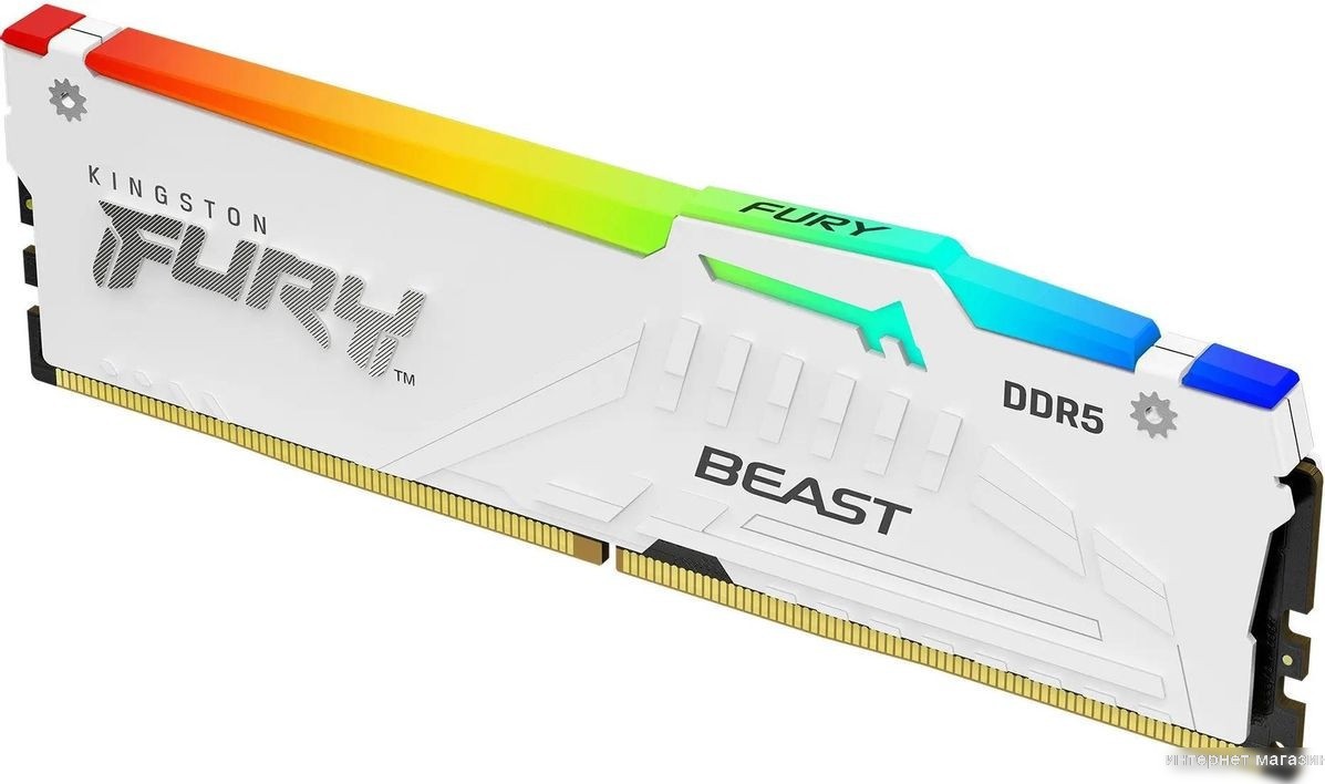 Оперативная память Kingston FURY Beast RGB 16ГБ DDR5 5200 МГц KF552C36BWEA-16