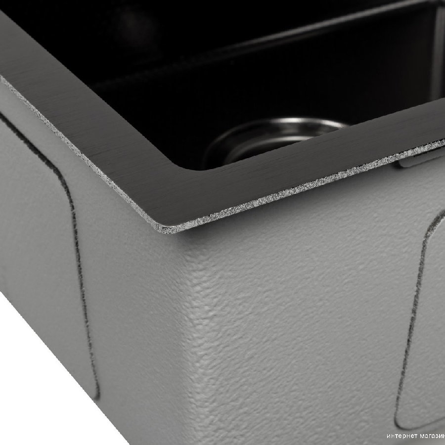 Кухонная мойка ARFEKA Eco AR 600*500 Black PVD Nano Decor