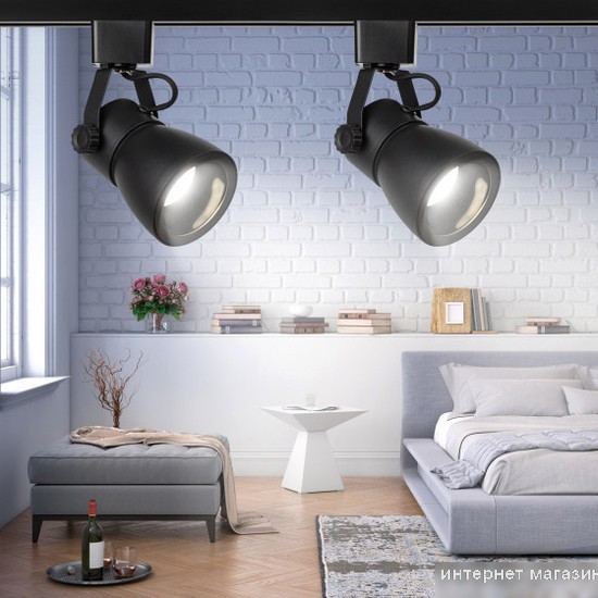 Трековый светильник ЭРА TR38-GU10 BK Б0053308