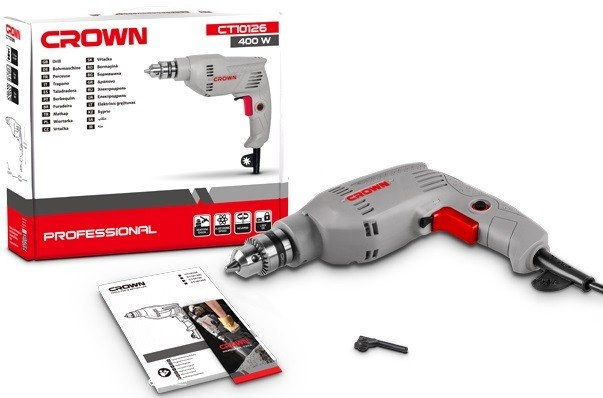 Безударная дрель Crown CT10126C