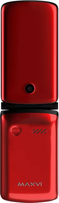 Кнопочный телефон Maxvi E7 (красный)