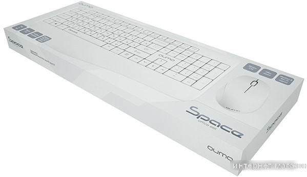Клавиатура + мышь QUMO Space (белый)