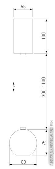 Люстра средней высоты Elektrostandard 50215/1 LED (хром)