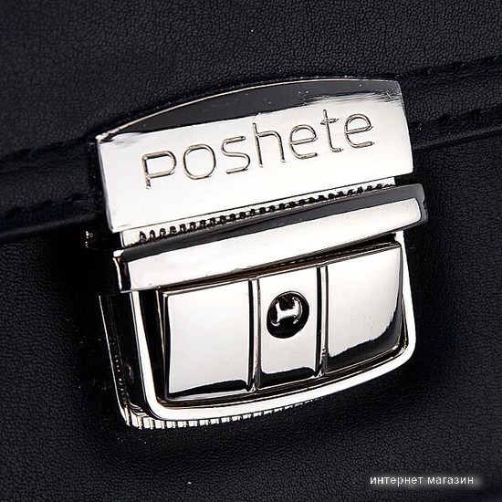 Мужская сумка Poshete 250-9623-BLK (черный)