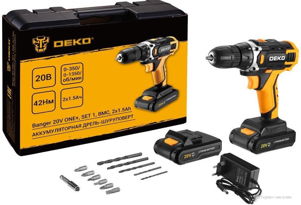 Deko Banger 20V ONE+ 083-1110 (с 2-мя АКБ, кейс)