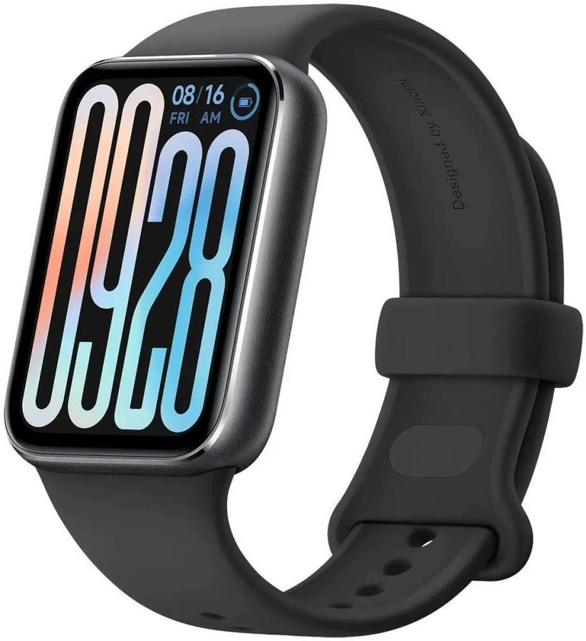 Фитнес-браслет Xiaomi Smart Band 9 Pro M2401B1 (серый, с черным силиконовым ремешком, международная версия)