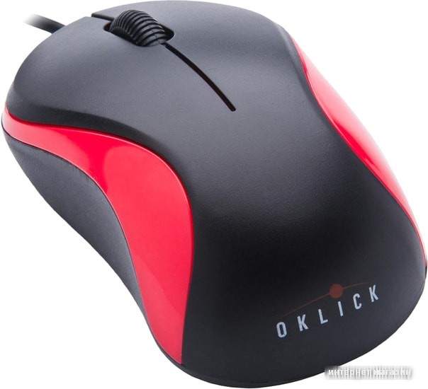 Мышь Oklick 115S (черный/красный)
