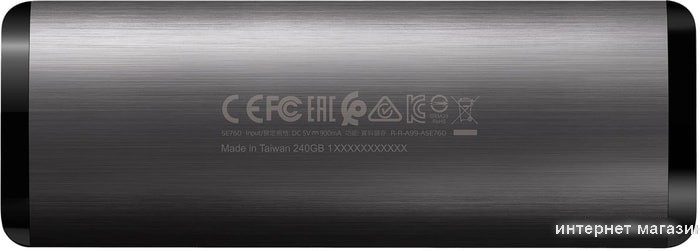 Внешний накопитель A-Data SE760 2TB ASE760-2TU32G2-CTI (титан)