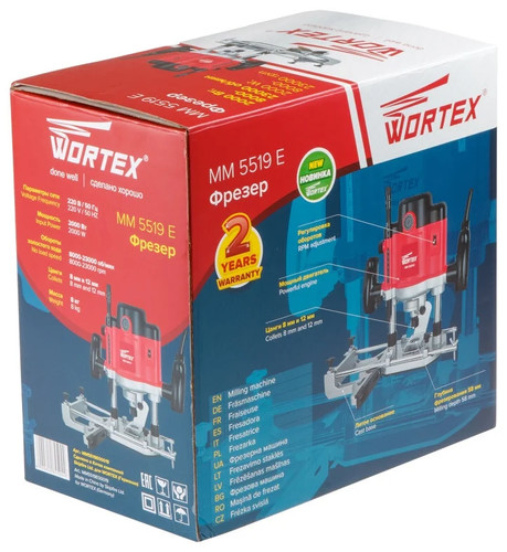 Вертикальный фрезер Wortex MM 5519 E