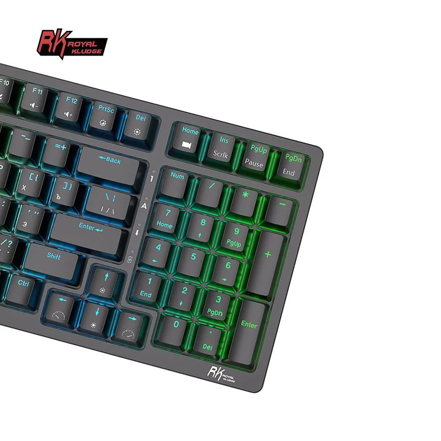 Беспроводная клавиатура Royal Kludge RK98 RGB (черный, RK Red)