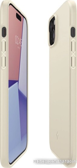 Чехол для телефона Spigen Thin Fit для iPhone 15 ACS06782 (бежевый)